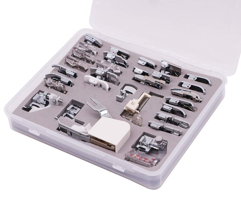 Stormshopping Professional Domestic 30 PCS Sewing Machine Presser Foot Presser Feet Set for Brother, Babylock, Singer, Janome, Elna, Toyota, New Home, Simplicity and Kenmore Low Shank Sewing Machines - Image 3